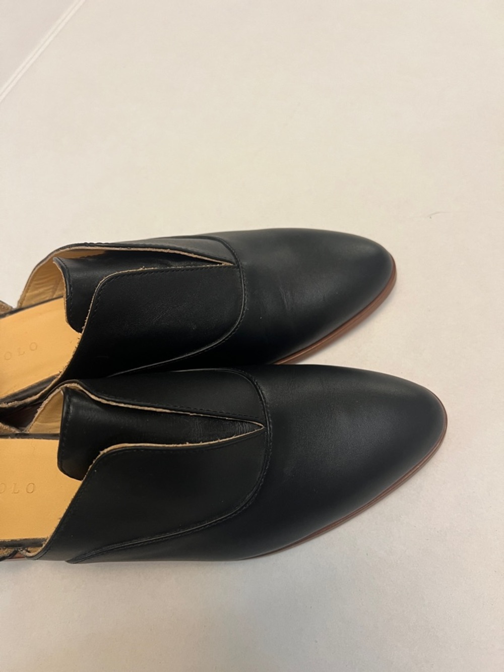 NISOLO EMMA D’ORSAY SLIP ON OXFORD FLATS WOMEN’S  9.5 BLACK - Picture 12 of 14